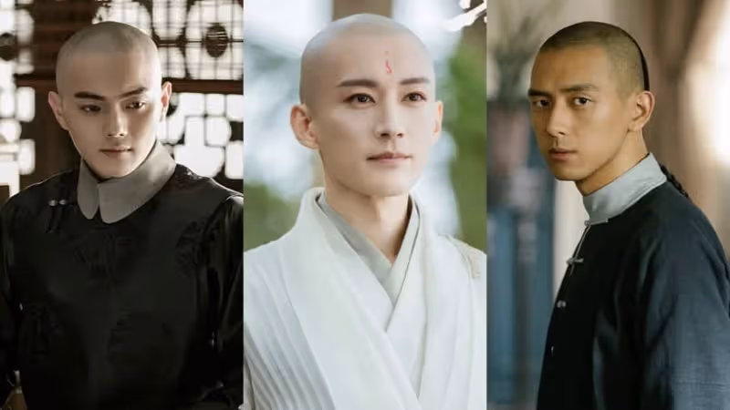 10位陸劇「光頭帥哥」!《少年歌行》劉學義被封最帥和尚,許凱、霍建華光頭造型更帥!