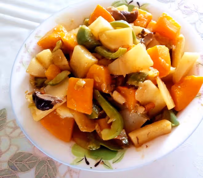 土豆南瓜燴粉條