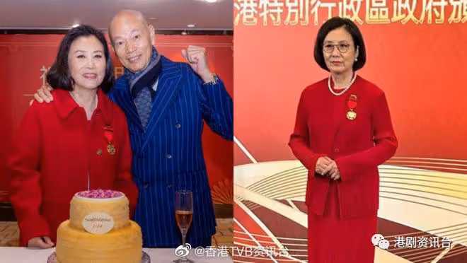 汪明荃賀授勳開P眾星撐場！66歲黃杏秀超凍齢皮膚靚到反光