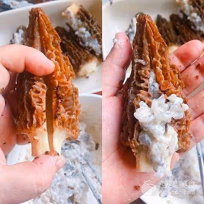 鮮蝦滑釀羊肚菌的做法