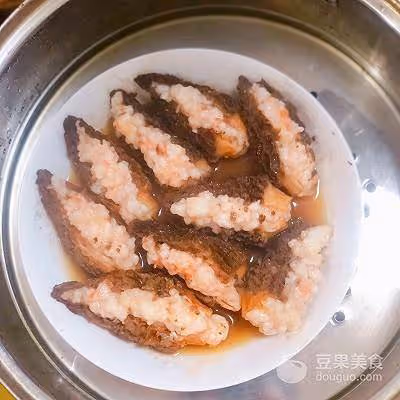 鮮蝦滑釀羊肚菌的做法