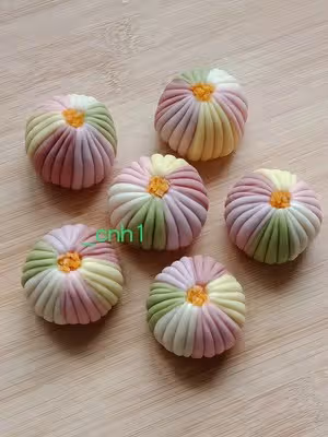 🌈彩虹包（空系A) *花兒饅頭216