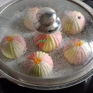 🌈彩虹包（空系A) *花兒饅頭216