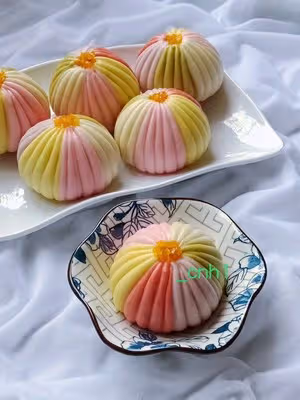 🌈彩虹包（空系A) *花兒饅頭216