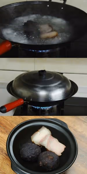 臘肉炒豬血丸子