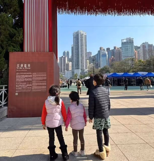 郭晶晶大掃除逛花市迎新年,9歲兒子搬運年花,倆女兒擦桌很乖巧