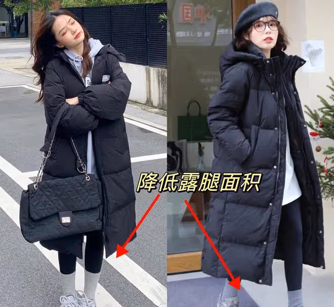大衣、皮草都out了，今年流行「羽絨服+鯊魚褲」，時髦顯瘦還保暖