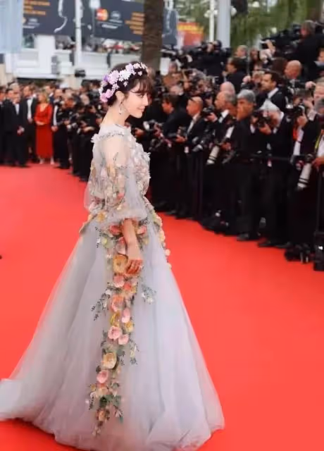 范冰冰在坎城走紅毯那些年,禮服美輪美奐,不同凡響,驚艷世人