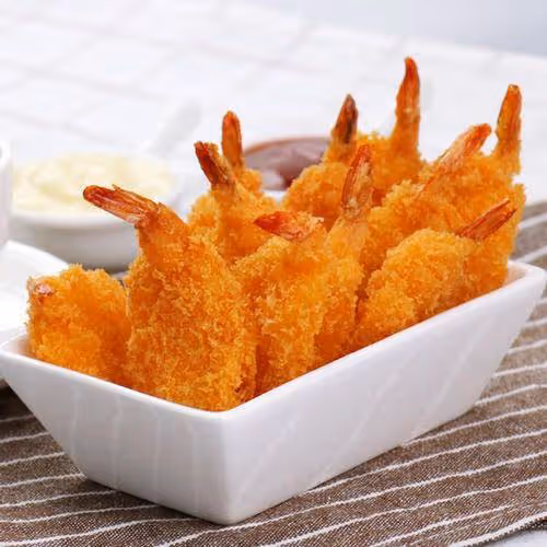 強身壯體營養高，鮮嫩可口、酥香入味，黃金鳳尾蝦上桌就吃光