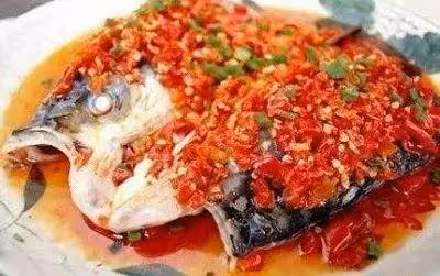 美食精選：剁椒魚頭，豆湯三鮮南瓜， 素蚝油炒蘑菇 ，棒豆板筋