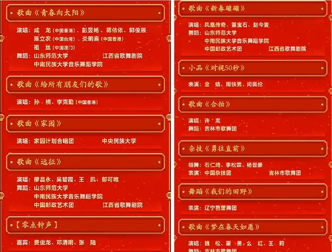 兔年春晚3大遺憾:小品太少,賈玲張小斐缺席,李谷一不能登台