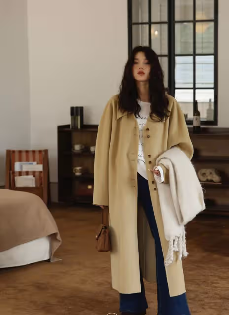 你的大衣穿的沒別人高級?因為沒選對褲子呀!