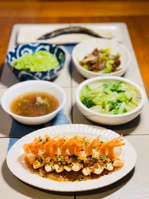 開邊蝦蒸蒜蓉粉絲