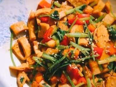 魷魚炒毛豆,宮保素丁,果汁裡脊這幾道家常菜的做法
