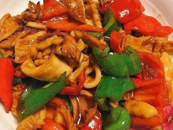 香辣魷魚卷，紅糖涼糕，苦瓜炒蝦仁這幾道家常菜的做法