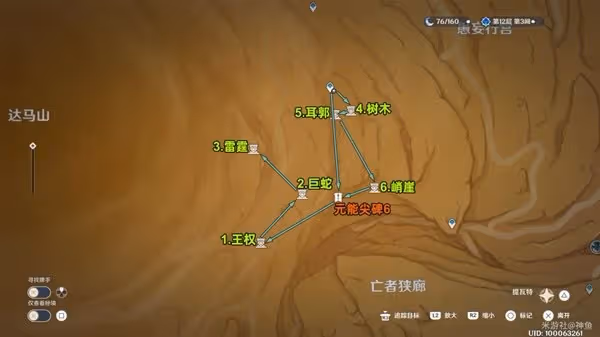 《原神》3.4版千壑沙地全元能尖碑復原攻略