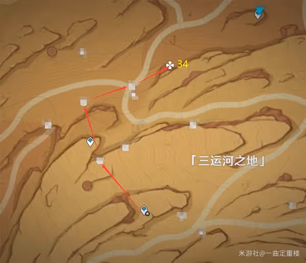 《原神》3.4千壑沙地限時挑戰點位一覽