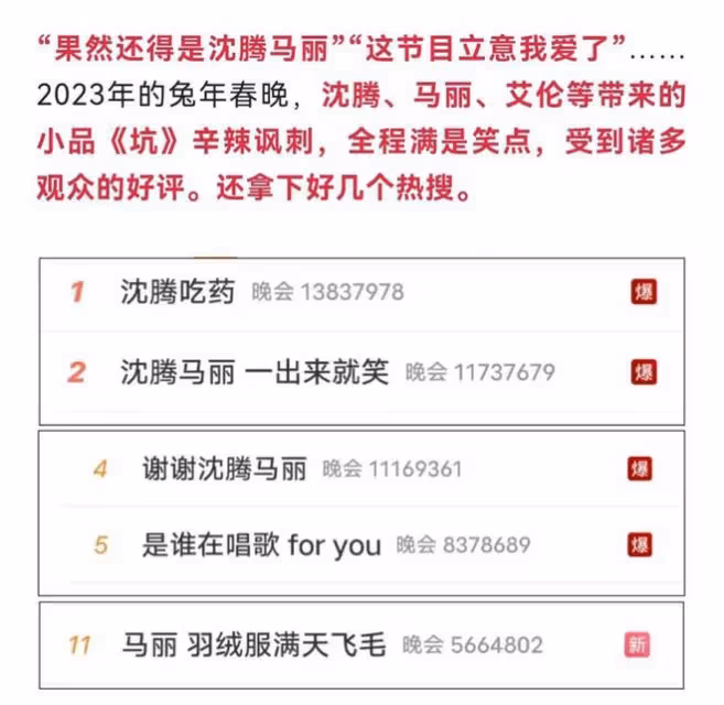 17分鐘小品沈騰15分鐘演完了，央視春晚導演揭秘：為沈騰啟動預案