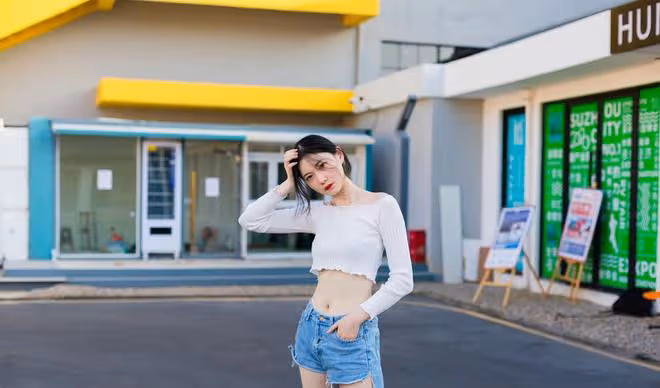 復古港風美少女