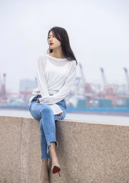復古港風美少女