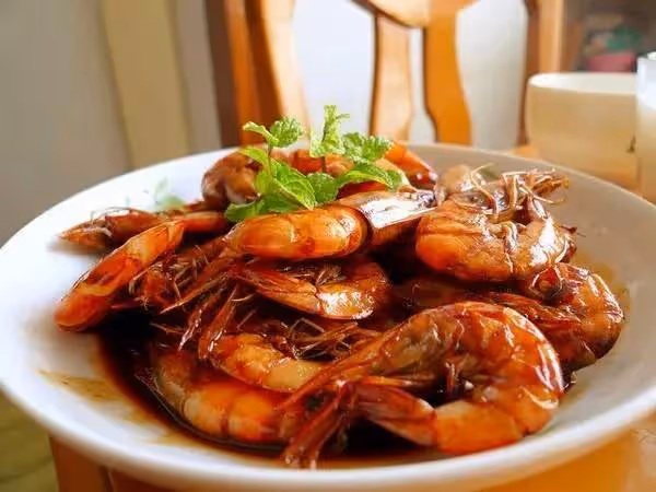美食精選:糯米桂花藕,臘鴨腿燴油豆腐,紅燒大蝦,豆花酥肉