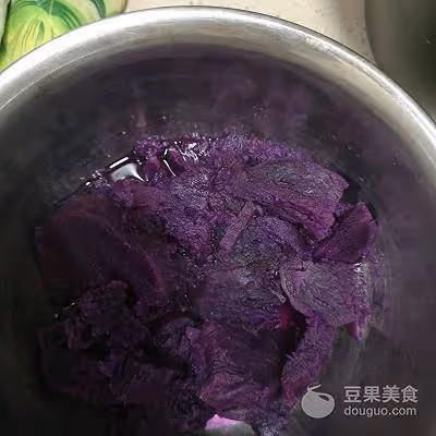 香糯紫薯餅的做法