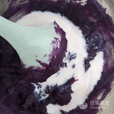 香糯紫薯餅的做法