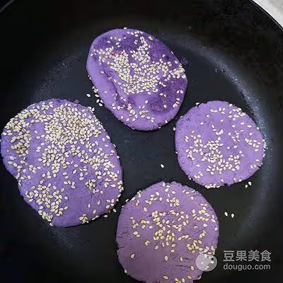 香糯紫薯餅的做法