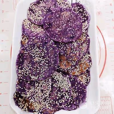 香糯紫薯餅的做法