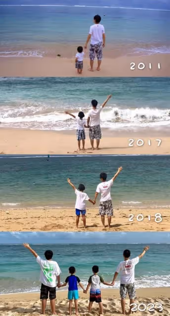 陳若儀曬全家福,疑仍在巴厘島度假,林志穎弟弟全家陪媽媽過春節