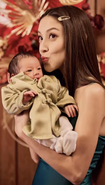 兩個兔寶寶長相首曝光!聶遠小9歲嬌妻生二胎,鄭嘉穎三胎似混血