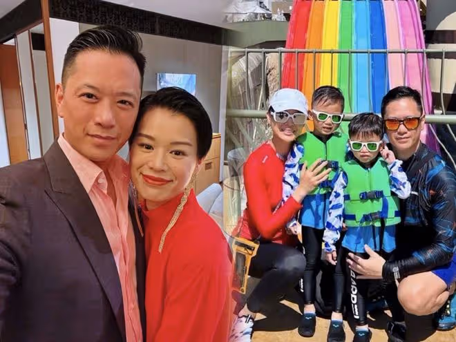 胡杏兒夫婦春節給兒子們發紅包,母子四人穿唐裝,牽手逛街好拉風
