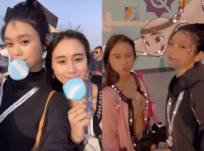 何猷君帶奚夢瑤出遊,與哥哥何猷亨像雙胞胎,妹妹何超欣一路同行