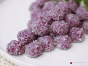 【年夜飯必備甜品】紫氣東來紫薯糯米丸子