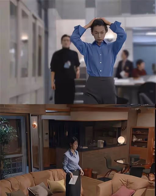 職業裝的藍:一段嚮往的通勤路