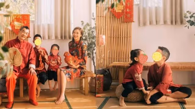 陳小春全家福年初一曝光　網驚：弟弟可以當女兒養！