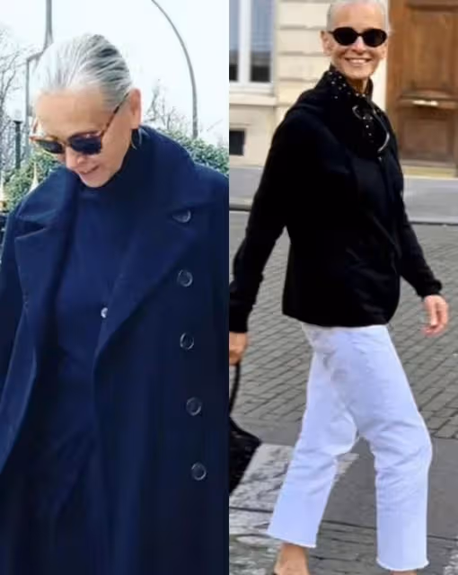75歲的巴黎奶奶很愛美,不穿高跟鞋不露腿,照樣打扮得洋氣時髦
