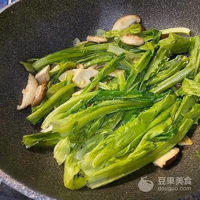 香菇油麥菜（低脂又健康的快手菜）