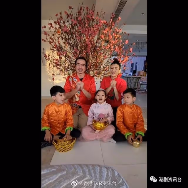 陳豪家中擺「桃花樹」行大運！黃心穎生日出動全家總動員