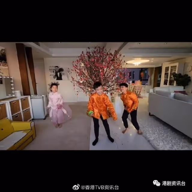 陳豪家中擺「桃花樹」行大運！黃心穎生日出動全家總動員