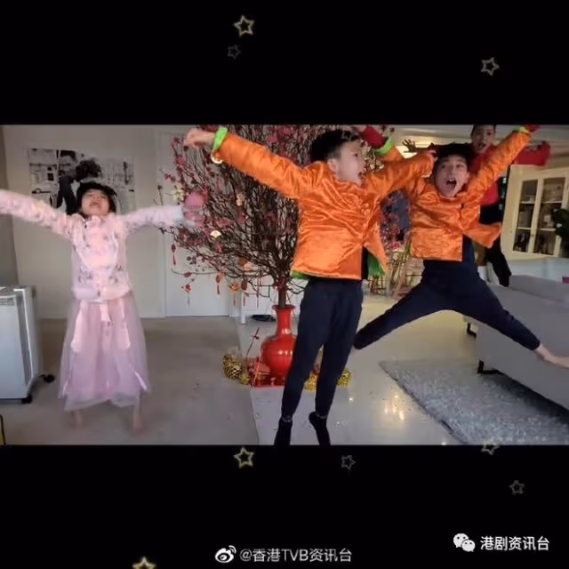 陳豪家中擺「桃花樹」行大運！黃心穎生日出動全家總動員