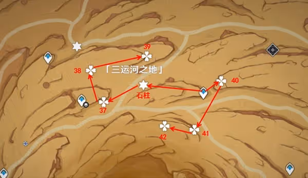 《原神》千壑沙地聖章石點位一覽