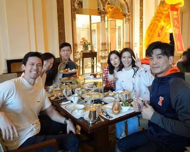 好事近?TVB當家花旦帶混血男友新年見家長,一同聚餐關係融洽