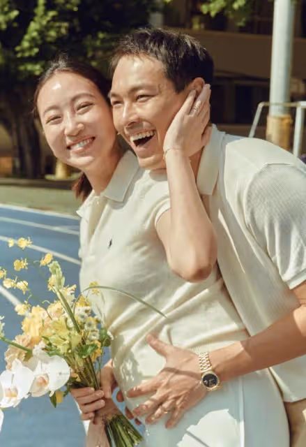 楊祐寧官宣老婆懷二胎，曬超音波影片，妻子1個月前還在跑馬拉松