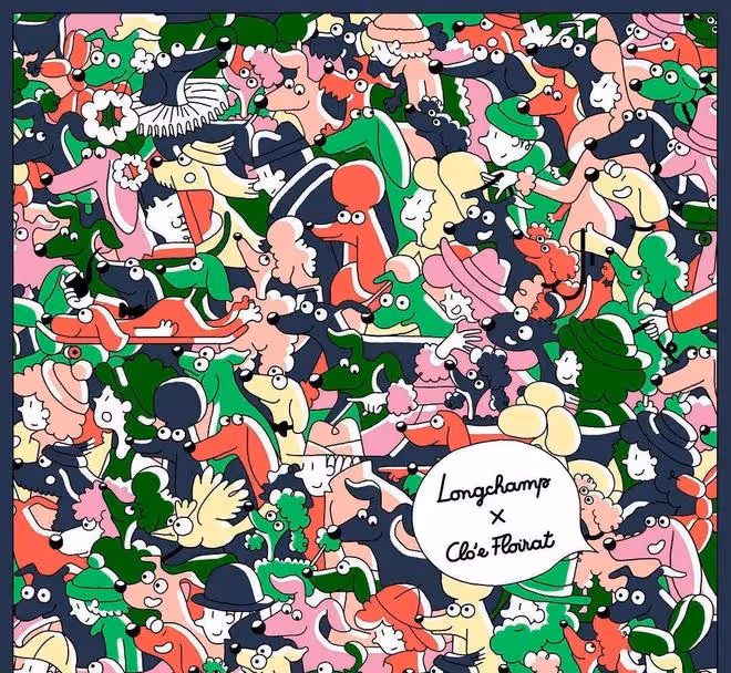 跨界聯名案例 - Longchamp瓏驤 x 法國藝術家 Clo'e Floirat