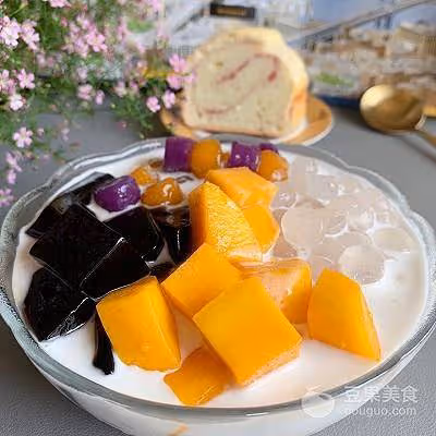 燒仙草芋圓水果撈
