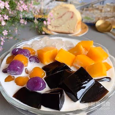 燒仙草芋圓水果撈