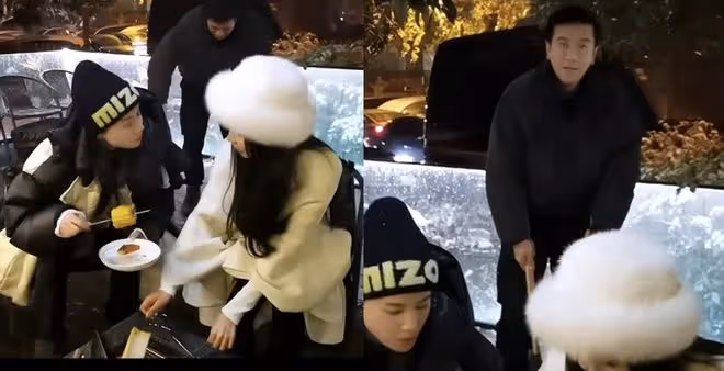 黃聖依久違秀恩愛,楊子為老婆掃雪顯卑微,獲對方喂食笑容幸福