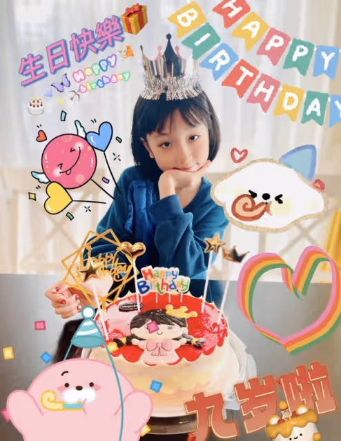 洪欣曬全家福為9歲女兒慶生,與張丹峰恩愛依舊,豪宅裝修很奢華