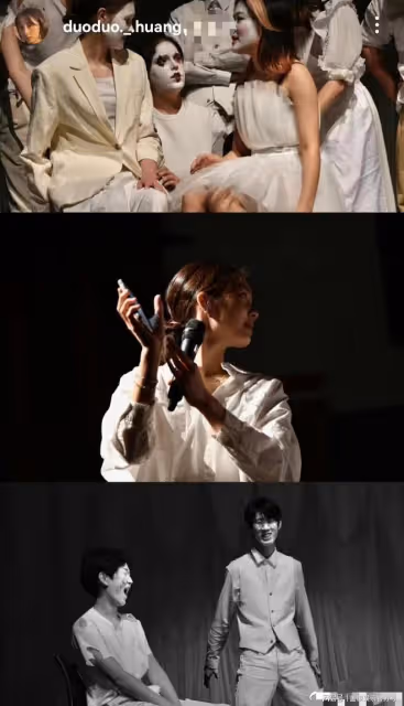黃多多曬指導同學排練，穿白襯衣側顏好美，展現領導才能超幹練